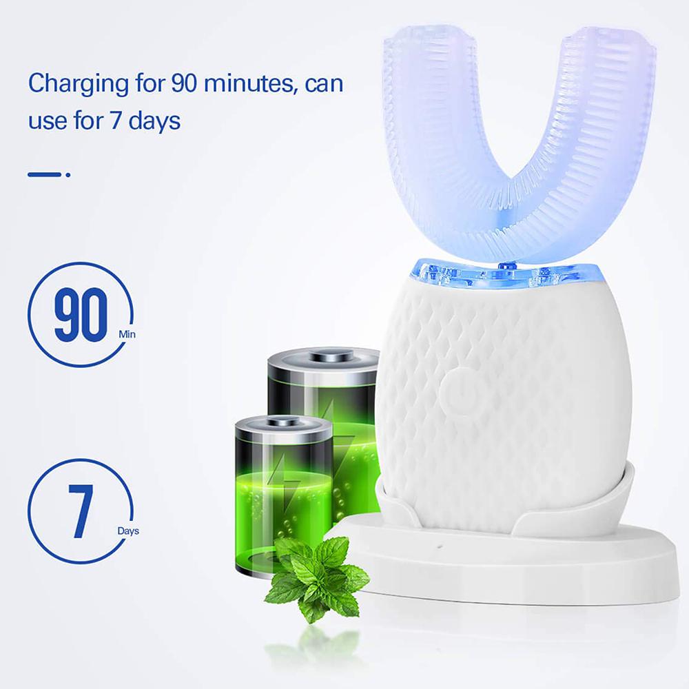 Silicone Electric Toothbrush 360° for Aldult Smart Automatic Whitening - Gizesis