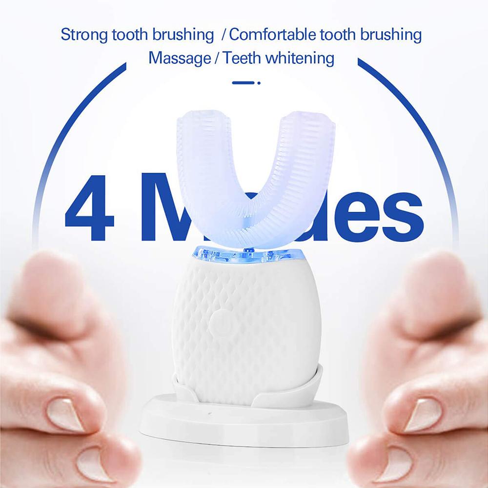 Silicone Electric Toothbrush 360° for Aldult Smart Automatic Whitening - Gizesis