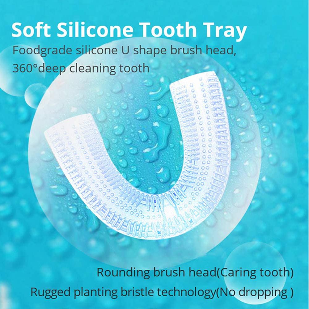 Silicone Electric Toothbrush 360° for Aldult Smart Automatic Whitening - Gizesis