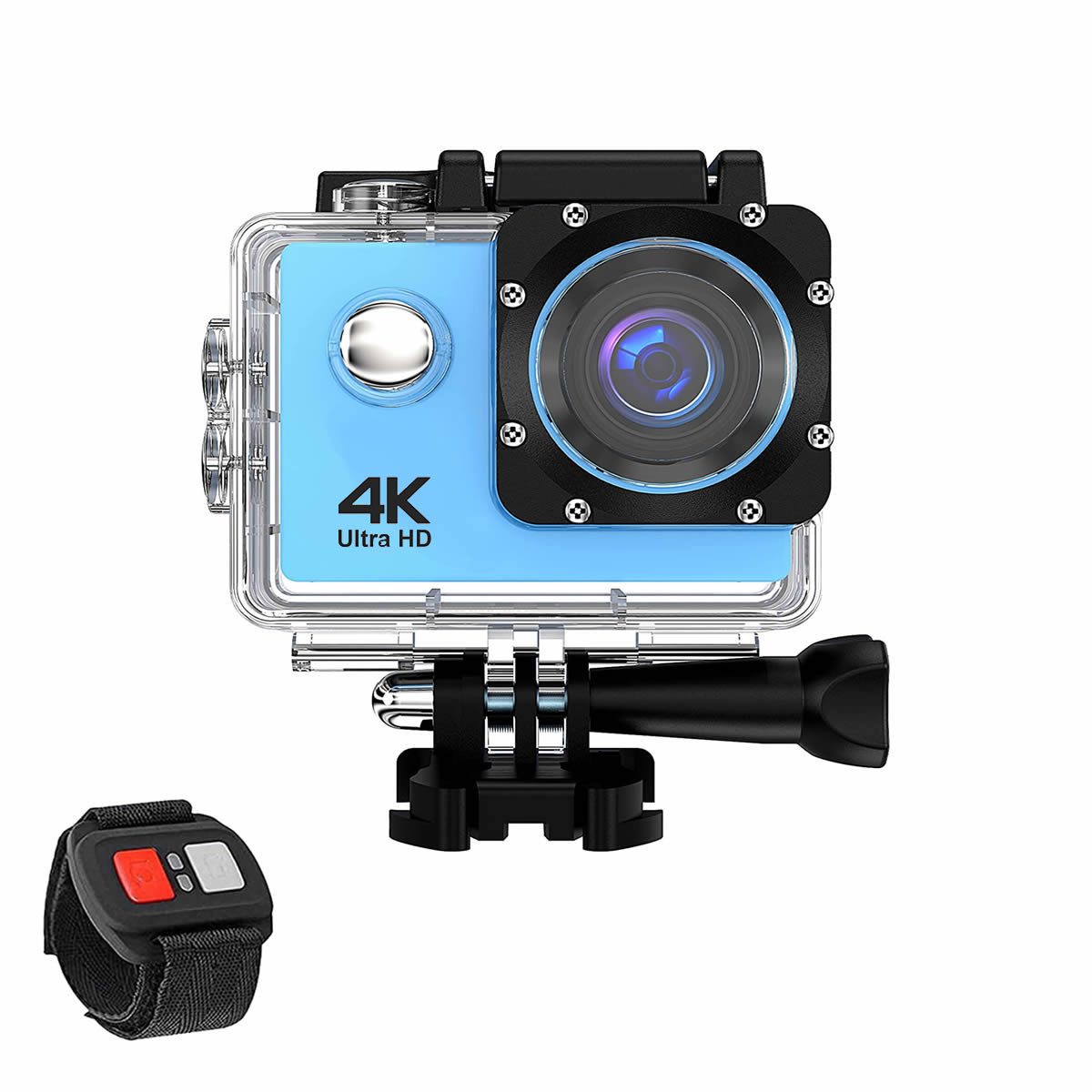 4K Waterproof All Digital UHD WiFi Camera + RF Remote And Accessories - Gizesis