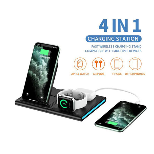 Magnetic Power Tiles 4 In 1 Wireless Charging Station - Gizesis