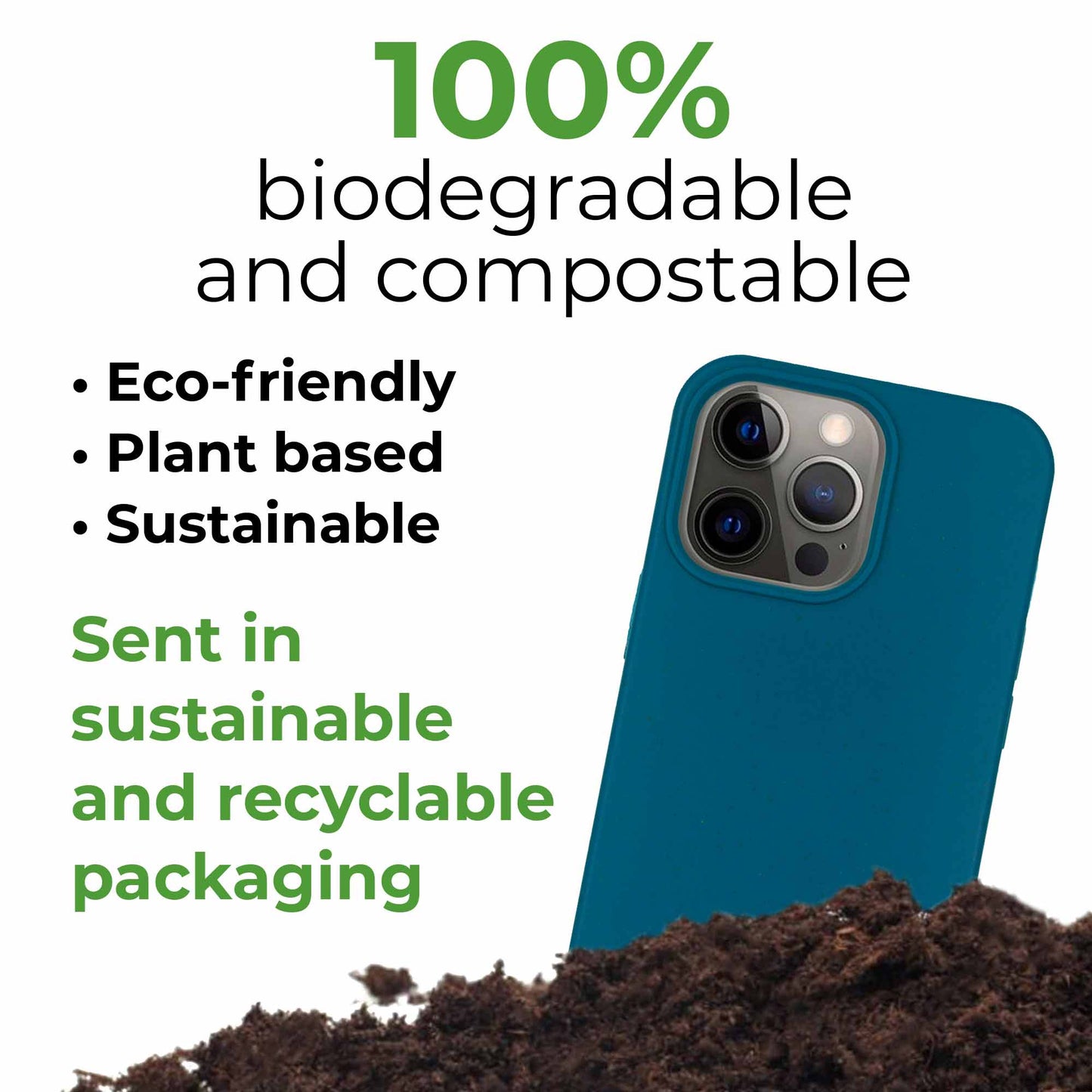 Biodegradable phone case - Deep Sea Blue - Gizesis