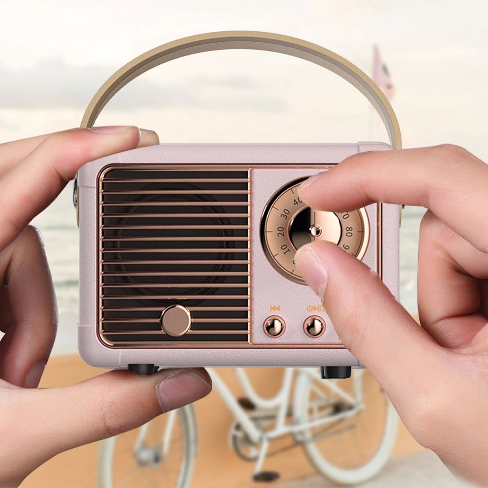 Bluetooth Compact Retro Speakers with Radio - Gizesis