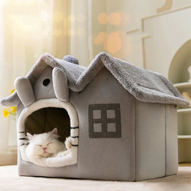 Removable Roof Plush Pet House - Gizesis