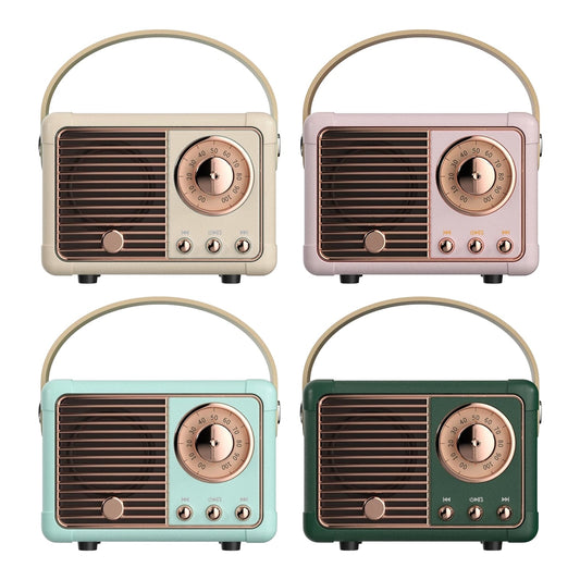 Bluetooth Compact Retro Speakers with Radio - Gizesis