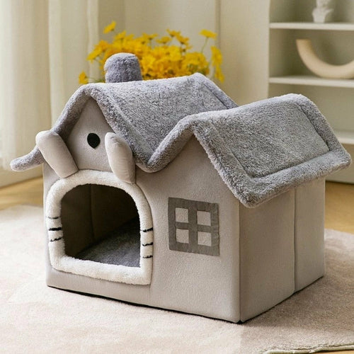 Removable Roof Plush Pet House - Gizesis