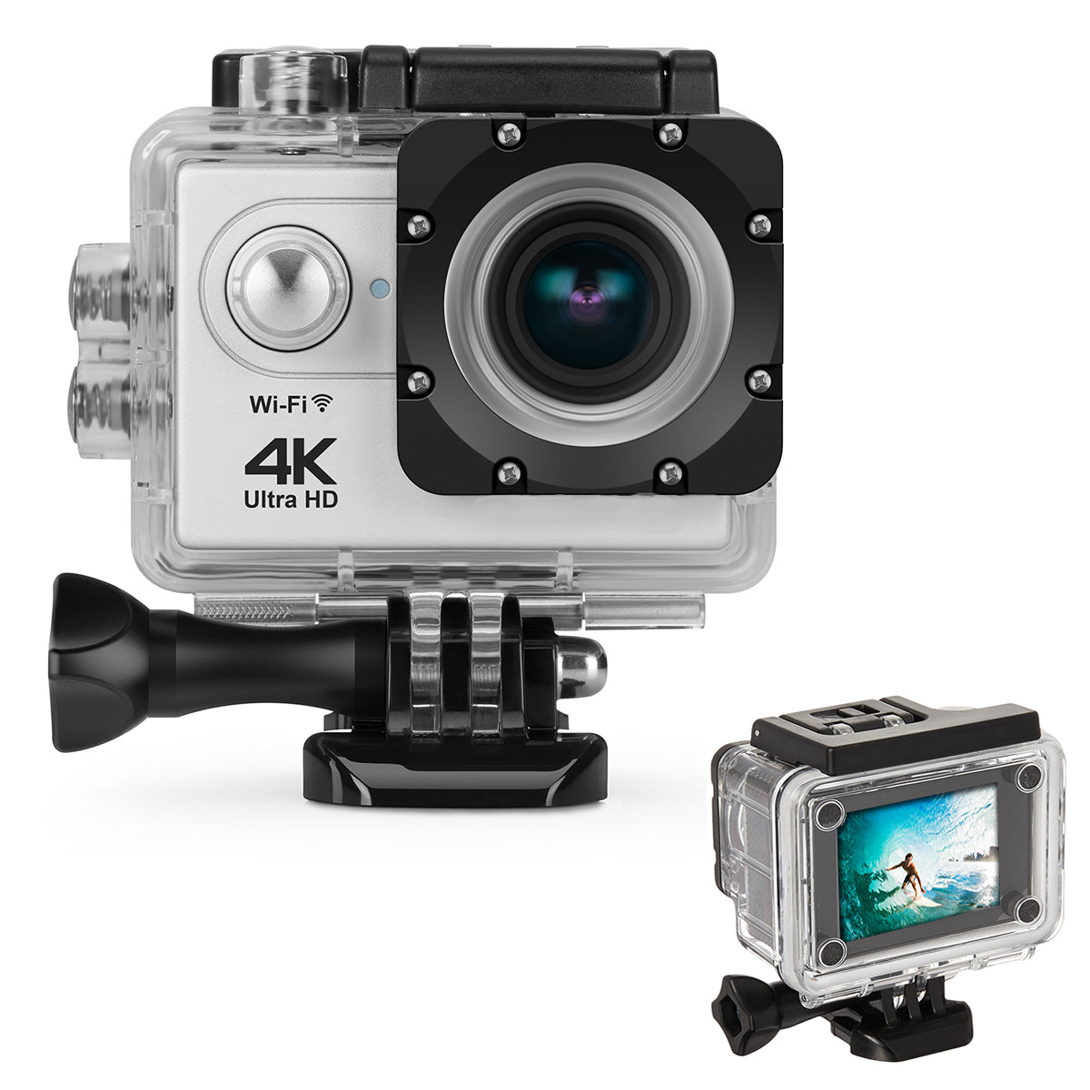 4K Waterproof All Digital UHD WiFi Camera + RF Remote And Accessories - Gizesis