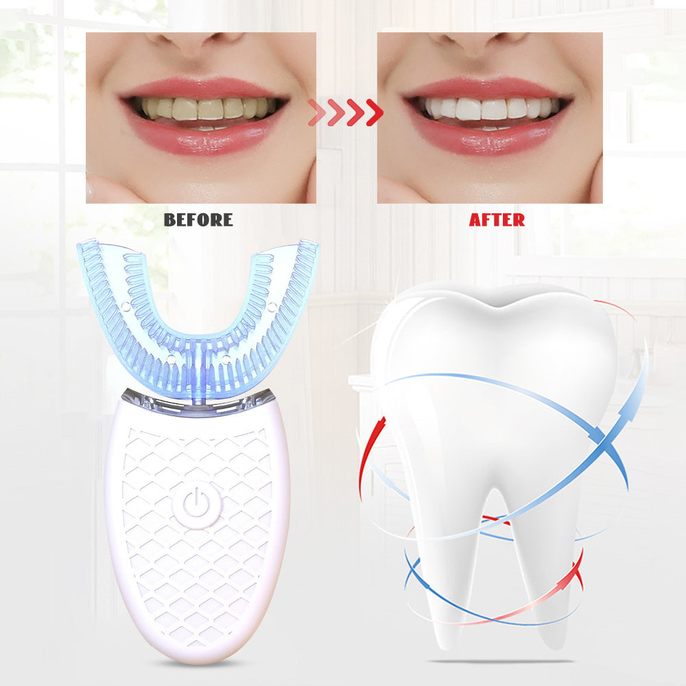 Silicone Electric Toothbrush 360° for Aldult Smart Automatic Whitening - Gizesis